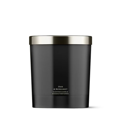 Oud & Bergamot Scented Candle